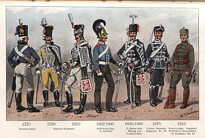 Übersicht über die Uniformierung von den Anfängen bis zur feldgrauen Uniformierung M1909