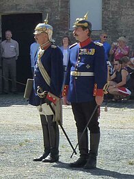 Herr Oberst mit dem Adjutanten des Herrn General