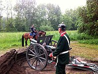 Meldereiter bei der Artillerie
