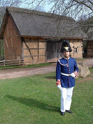 Unteroffizier in Parade-Uniform um 1914