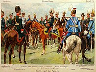 Sachsen um 1900: Kritik nach der Parade.