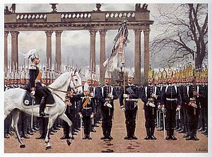 "Parade im Lustgarten 9.2.1894" Gemälde von Carl Röchling