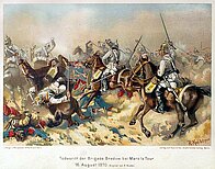 Der Todesritt der Brigade Bredow bei Mars la Tour. 16. August 1870.