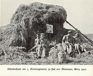 Gefechtsstand bei Grivesnes im März 1918