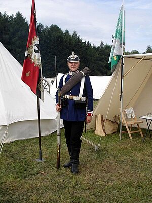 Sergeant im 1. Garderegiment zu Fuß feldmarschmäßig um 1866